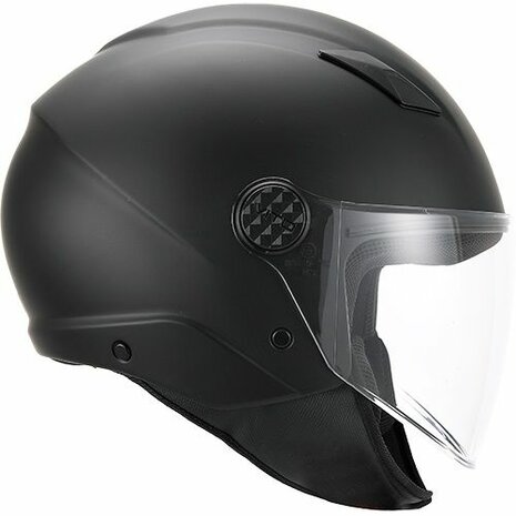 Helm vito jet uno mat zwart