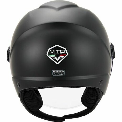 Helm vito jet uno mat zwart